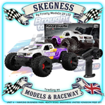UDI RC - RAGESHARK MONSTER TRUCK 1/16 BRUSHED RTR - Pink/White - UDI-UD1611P (7.4V Li-ion 1200mAh & Charger Included)