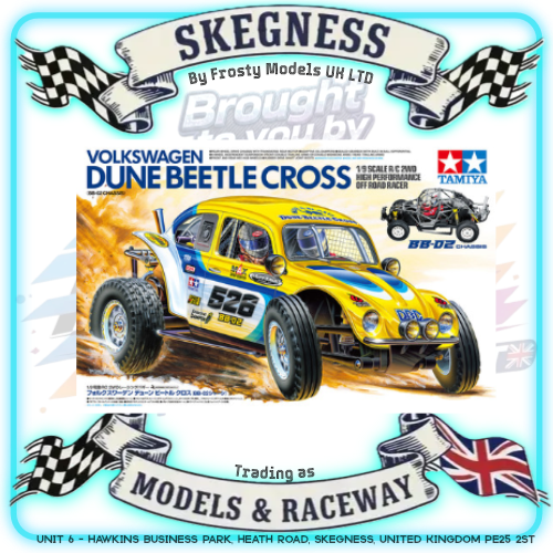 (Pre-orders open) Tamiya - RC Volkswagen Dune Buggy Kit Beetle Cross (BB-02) BB02 - 58757 (1/9th scale) on a 1/10 platform (due Nov 2026)