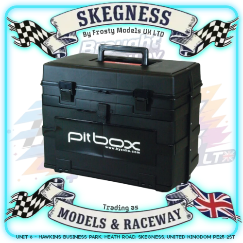 Kyosho - Black Pitbox Carry Haul Storage - Handled & Drawers - 420x240x330mm - K.80461 (perfect to store GT12 mini & touring car, tools etc)