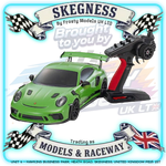 Kyosho - 1/10 RC Car RTR Fazer FZ02 Porsche 911 GT3 RS 2018 Lizard Green Readyset - K.34445T1B (Battery & Charger Required) (New Clipless Body Design - Not magnets!)