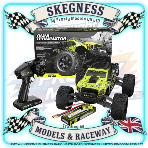 Rlaarlo - Omni Terminator (Metal Spec) Brushless Micro 1/10 Scale Truck RTR - Green/Black - With 3S LiPo & USB Charger (1/12 Size but with 1/10 Electrics) (Free Upgrade/Spares Package Included)