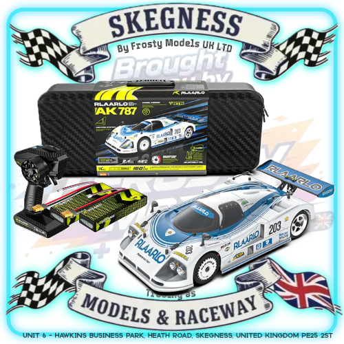 Rlaarlo - AK-787 Carbon Brushless 1/10 Scale RC Race Car RTR - Blue (Dual Motor Version) - AK-787O-CV2