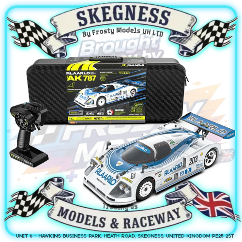 Rlaarlo - AK-787 Carbon Brushless 1/10 Scale RC Race Car RTR - Blue (Dual Motor Version) - AK-787O-CV2