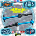 Yeah Racing - Aluminum Universal Shaft For Tamiya TT01/ TT01E Blue - TATT-047BU (not euro truck legal)