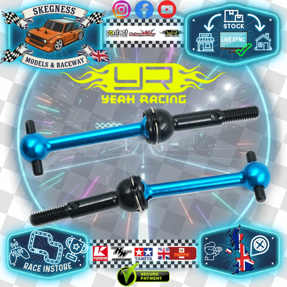 Yeah Racing - Aluminum Universal Shaft For Tamiya TT01/ TT01E Blue - TATT-047BU (not euro truck legal)