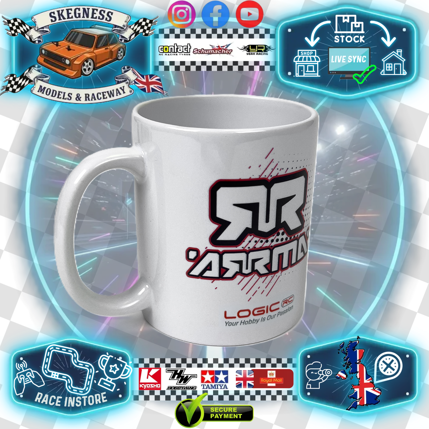 Arrma - Race Teamwear - Logic RC Mug CUP White - U-LG-ARA-MUG2