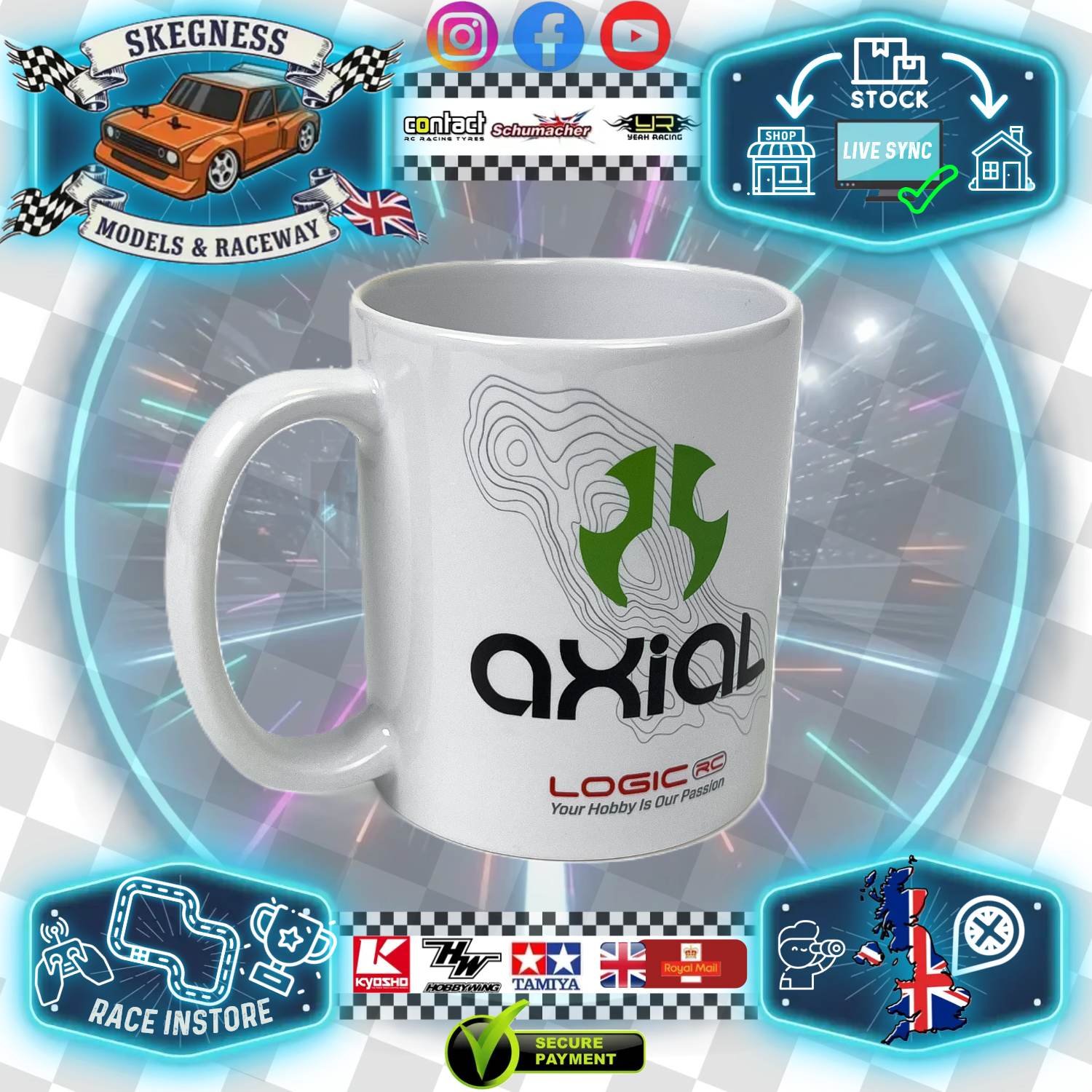 Axial - Race Teamwear - Logic RC Mug White - U-LG-AXI-MUG1