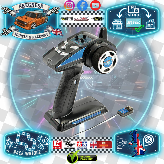 ETRONIX - PULSE EX4G 4CH 2.4GHZ FHSS WHEEL RADIO SYSTEM 4ch Radio - ET1123