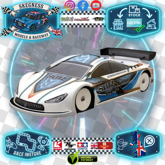 Titan Blitz RC Bodies - 190mm Wide 1/10 CAR Clear Body Shell - LW 0.5mm LEXAN EFRA - 60231-05