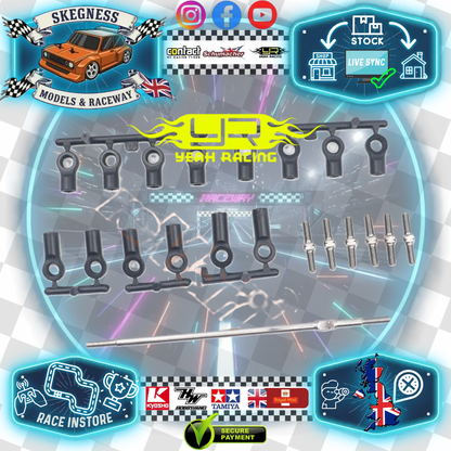 Yeah Racing - 64Grade Titanium Turnbuckle set for Tamiya M07 - TAMC-055