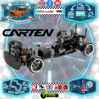 Carten - T410D Electric RC 1/10 DRIFT CAR RWD Competition Grade Kit Form - 200mm Wide / 254-258mm wheelbase (No electrics)