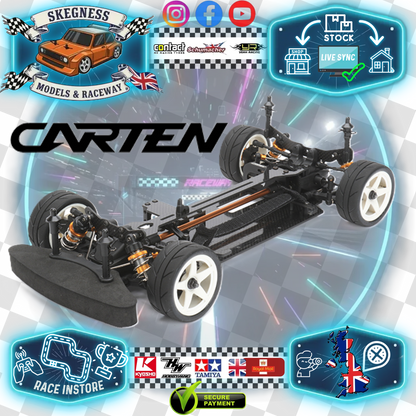 Carten - T410R Revolution 1/10 Electric RC TOURING CAR - Shaft Drive 4WD - Revolution Pro Kit - 190mm Wide by 258mm Wheelbase (No electrics, wheels or tyres etc)