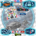 TAMIYA - (210mm) Monster Ford Fiesta WRC Body Set in Clear Lexan - For 1/10 M-Chassis MTC (W-170mm x Wheelbase-210mm)
