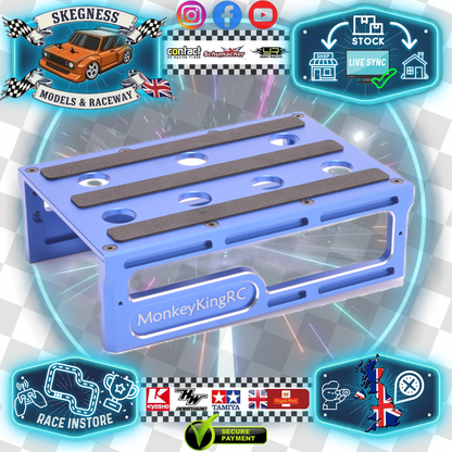 MK - CNC Aluminium Luxury Car / Shock Stand 1/10th - 1/8th - Annodised Blue - MK5972B