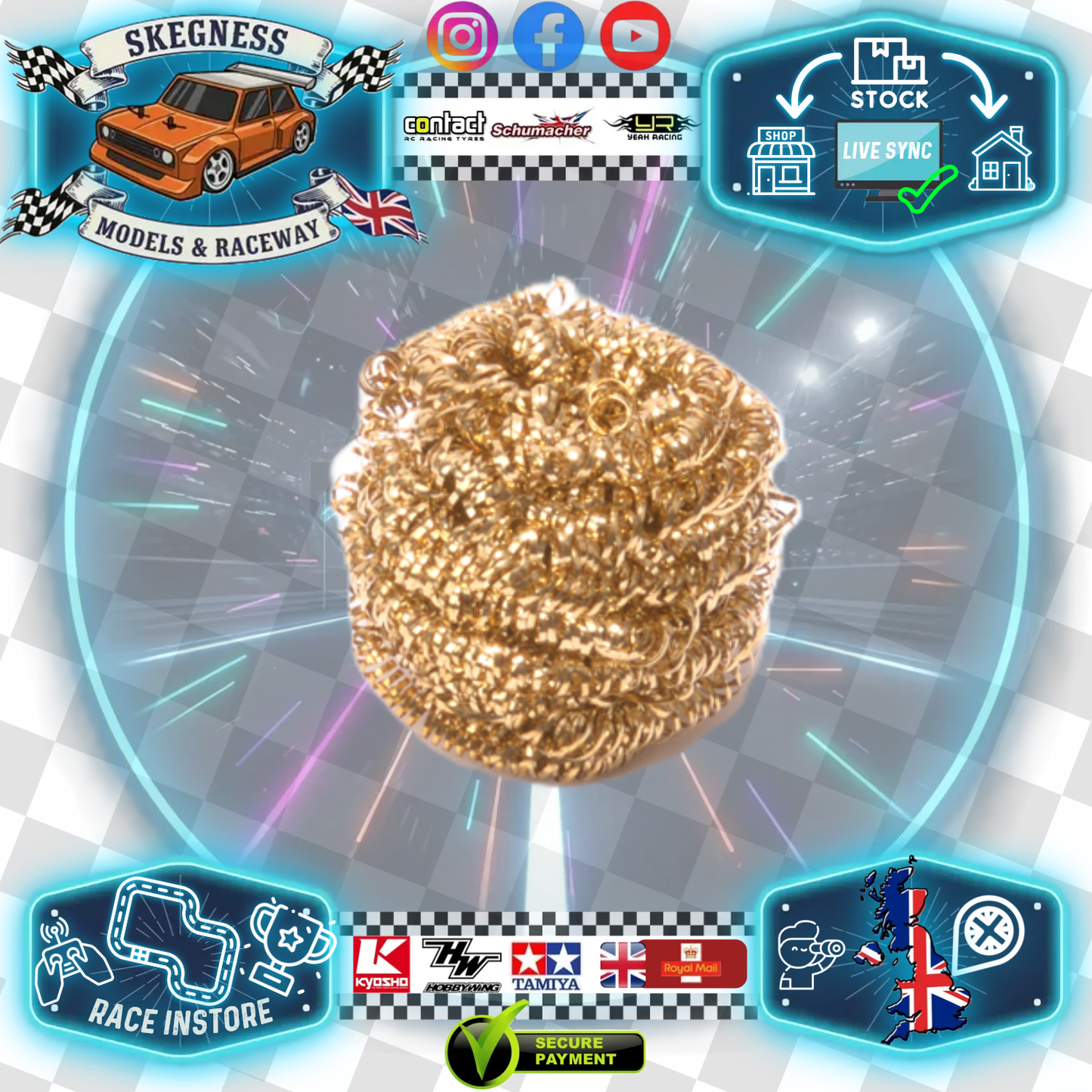 AEROX - 150HS Brass Wool Soldering Tip Cleaner - AX074