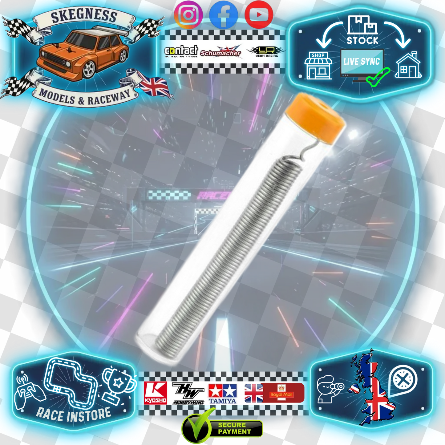 Core RC - Tube of Lead Free Solder 18g 1mm thick - CR655