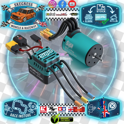 SKY RC - FuriaX Supa 60A Brushless ESC & Motor 1/10th RC Combo Set (Motor 2300KV) - SK-300080-01
