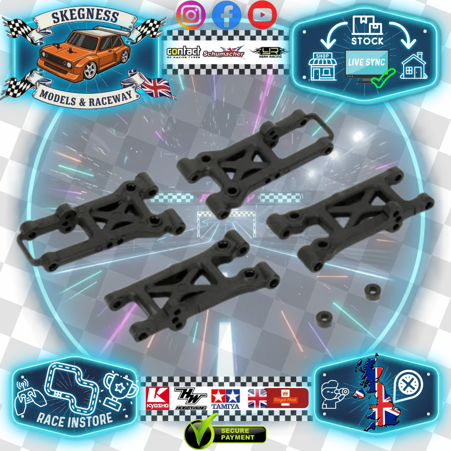 Carten - T410 Wishbone Front & Rear L&R Set - NHA402