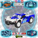 Veko - Mini SC Blue 1:24 Short Course RTR with Gyro, Battery & Charger - VK0002-BL