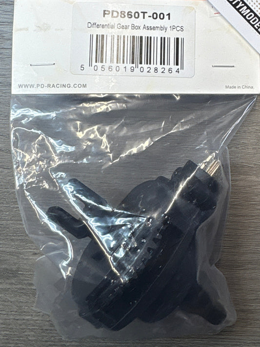 PD RACING - TK10 & TR10 - Standard Brushed Version TK10 & TR10 Differential Gear Box Assembly 1PCS - PD860T-001