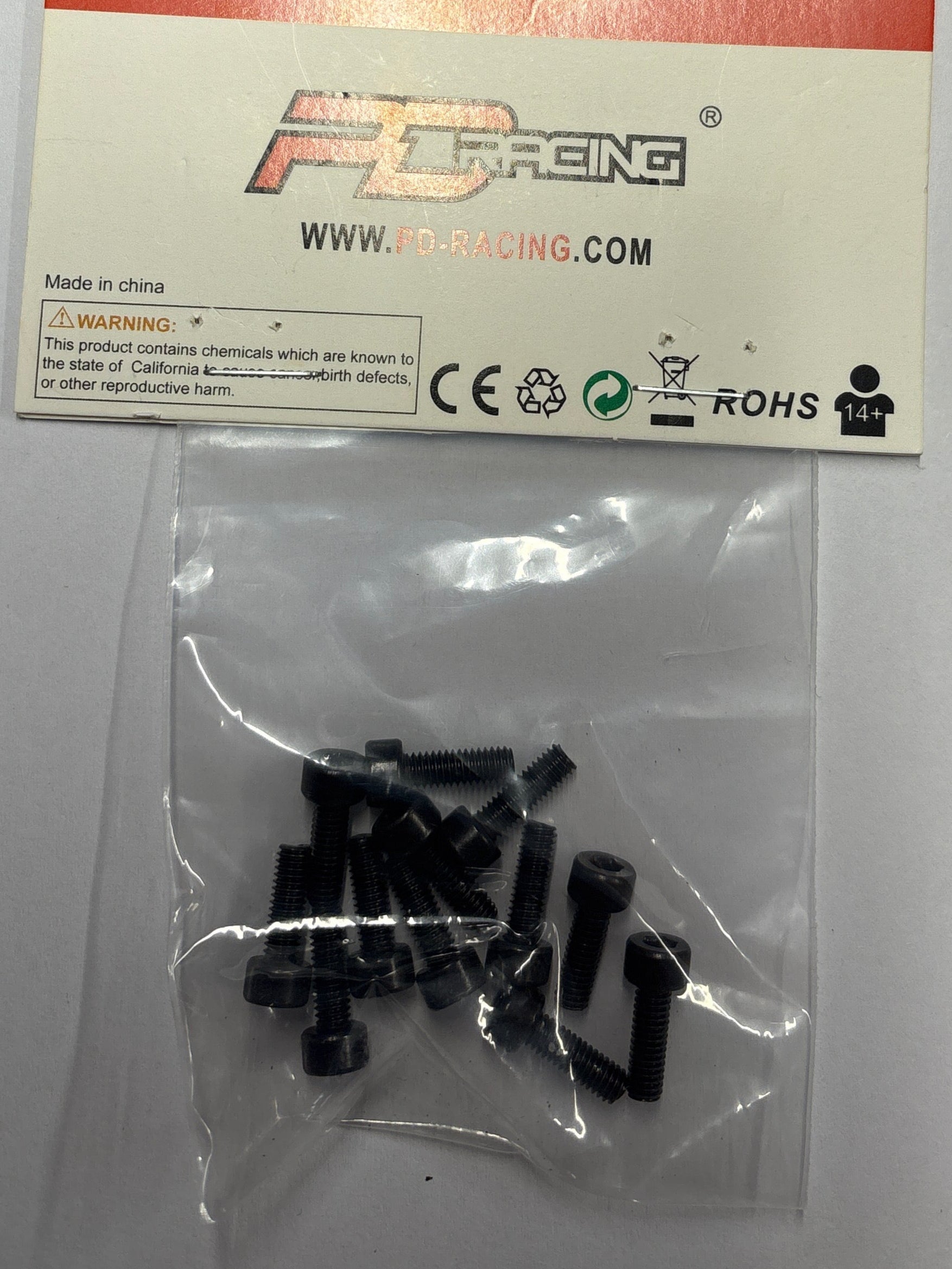 PD RACING SPARES - 1/10TH TK10 & TR10 - Hex Screw HM4*12   12PCS - PD602-085