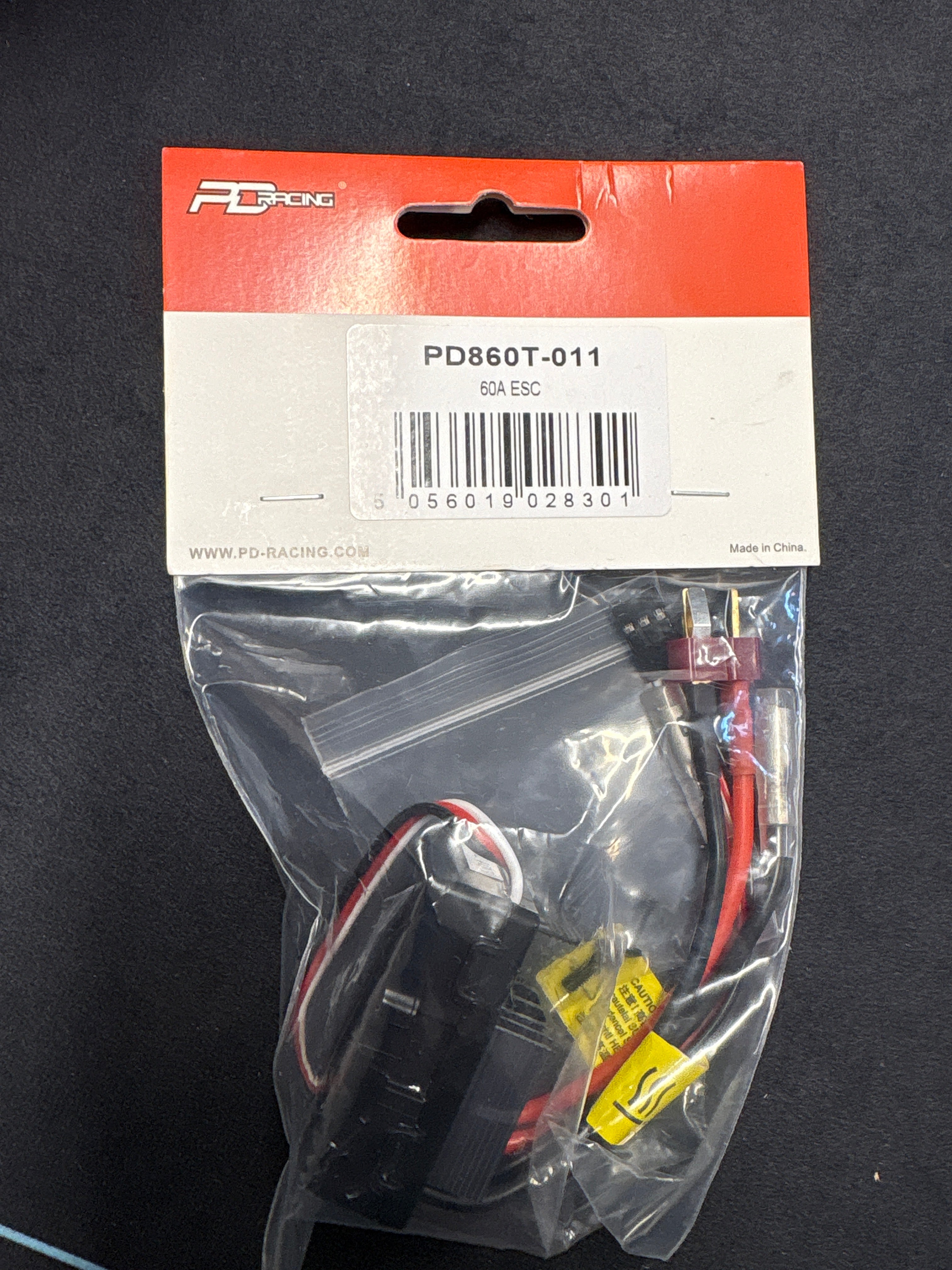 PD RACING - 60A ESC for TR10 & TK10 (Deans Plug) PD860T-011 (Fits 1/10 any RC Cars)