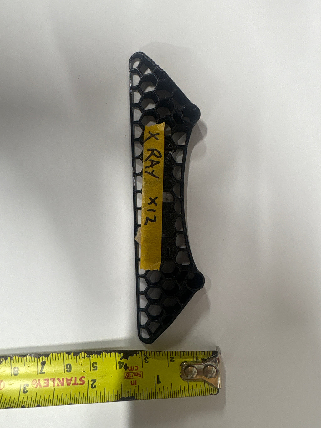 3D printed flexi bumper - Xray x12 LMP - 1cm Thick tamper to 1mm x 11.5cm Wide x 2.5cm Deep