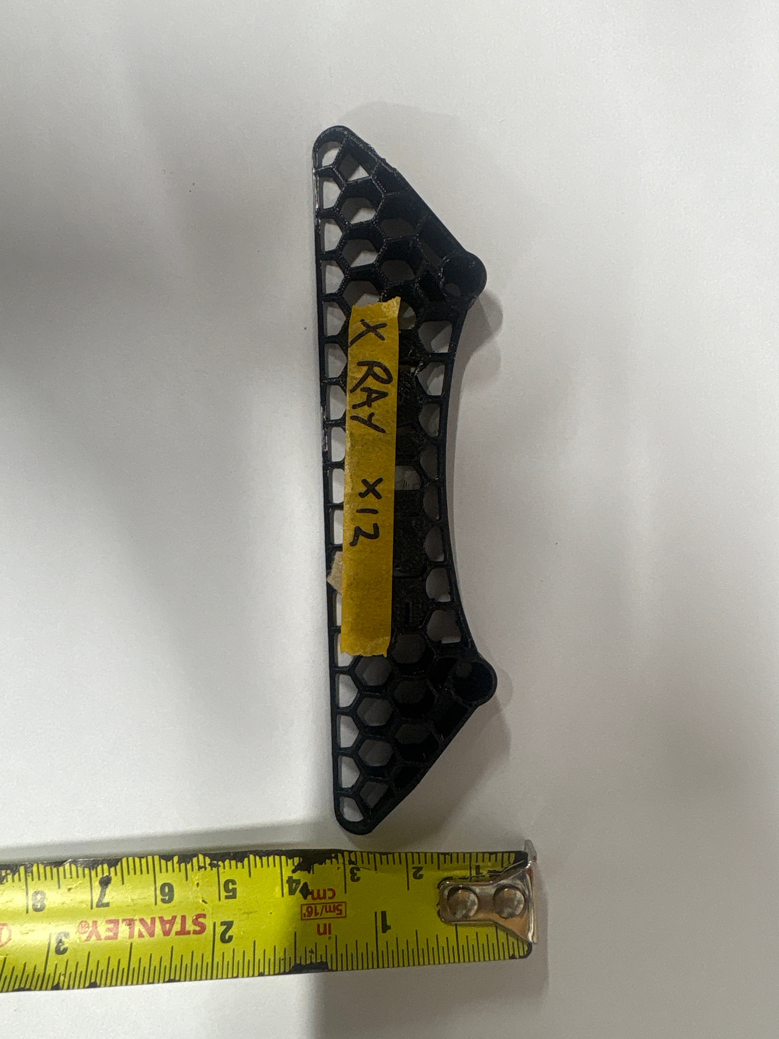 3D printed flexi bumper - Xray x12 LMP - 1cm Thick tamper to 1mm x 11.5cm Wide x 2.5cm Deep