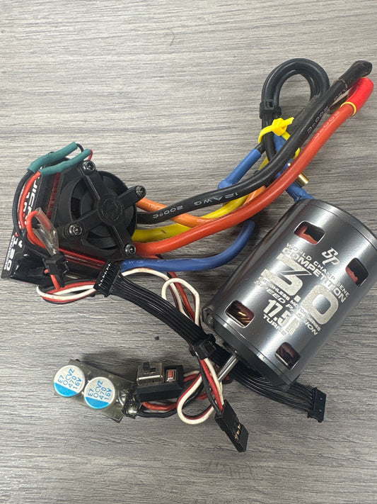 (#3) Tested/Used - Hobbywing Quicrun 10BL120 ESC 120Amp Brushless & Speed Passion Comp 3.0 17.5T Combo (ideal for 1/10 Cars)