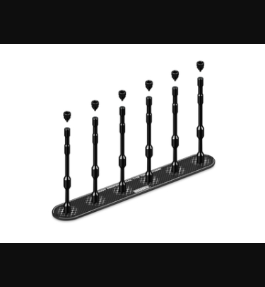 HUDY - Hudy Tools & Accessories CARBON TIRE STAND 6x + HARD CASE - 1/12 PAN CAR & 1/12 GT - DY105035