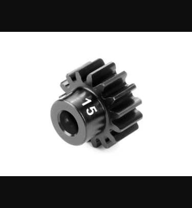 HUDY - Hudy Gears PINION GEAR - HARD STEEL - 15T (MODULE 1) - DY294315