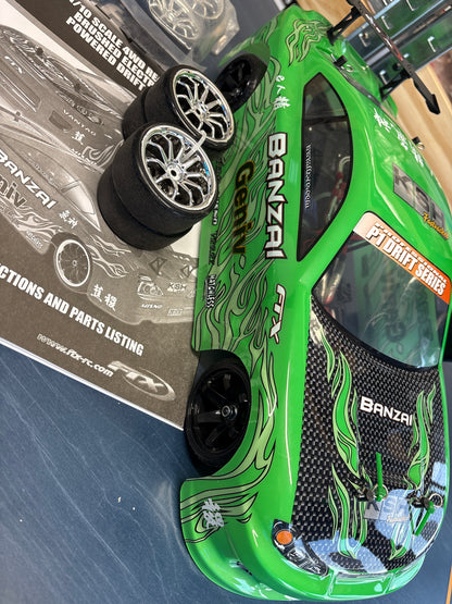 FTX - Used - Banzai Drift Car 1/10 4WD RTR - As new, with new wheels and tyres (just needs battery and charger)