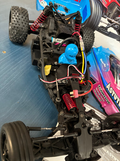 Used - TAMIYA 58697  - RC ASTUTE 2022 (TD2) - 1/10 Pro RC 2WD BUGGY PINK/BLUE(Comes with Motor & ESC - Needs Radio, Servo, Battery, Charger & ESC)