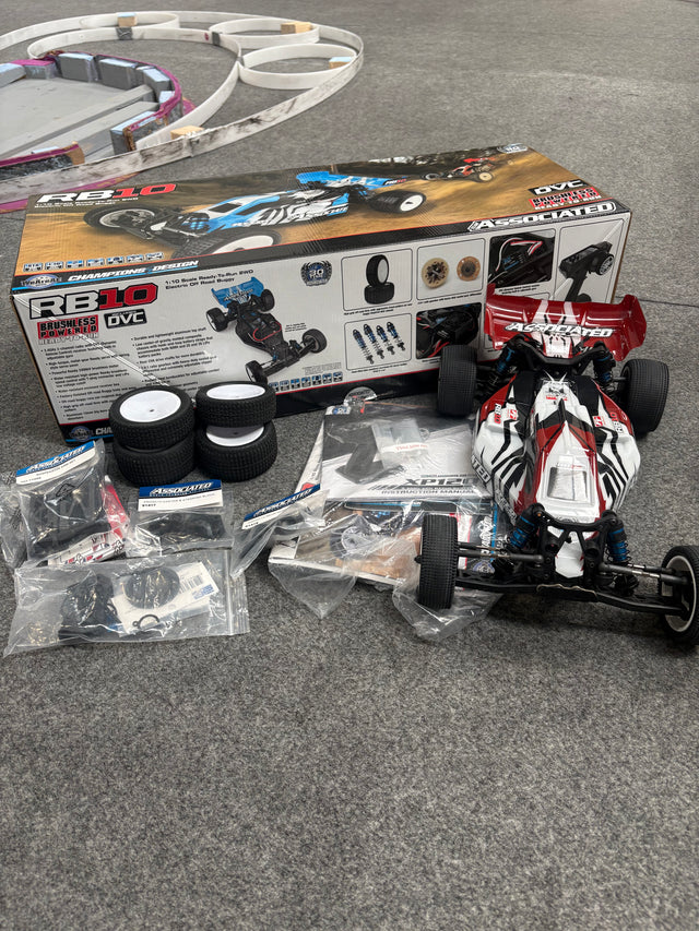 Used - Team Associated RB10 Brushless 2WD 1/10 RC Buggy - Just add Radio, battery & Charger to complete - only ever driven indoor on our raceway