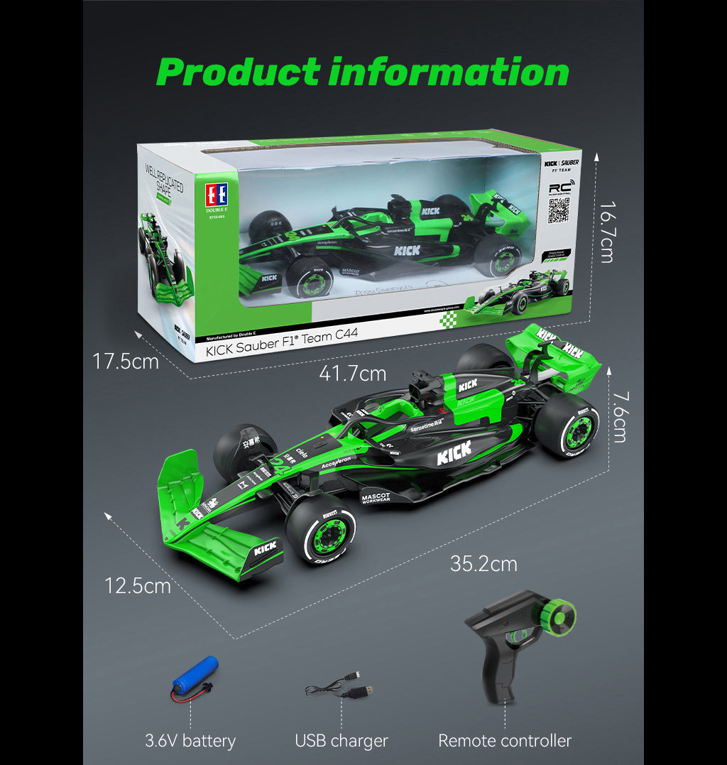 DOUBLE E - 1/16 RC KICK Sauber F1 Team C44 Race Car - 100% Ready to Run