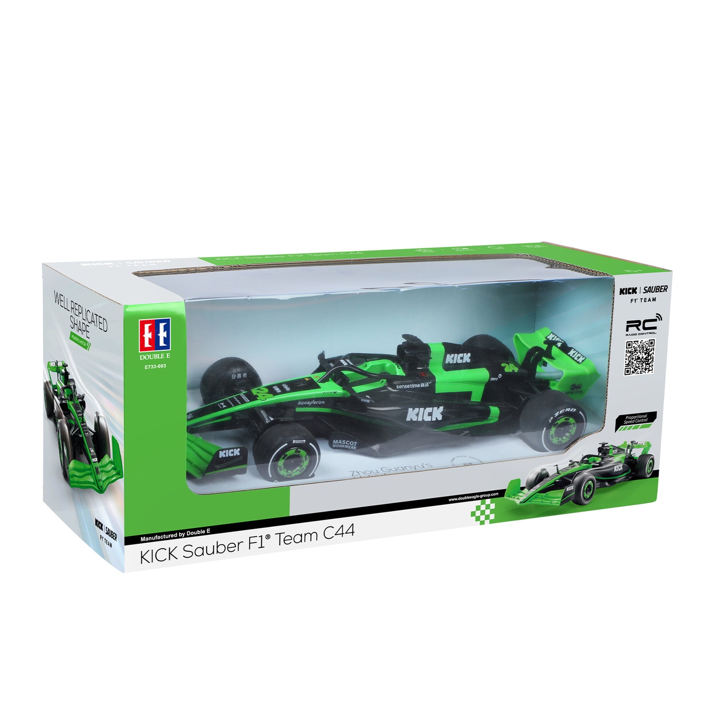 DOUBLE E - 1/16 RC KICK Sauber F1 Team C44 Race Car - 100% Ready to Run
