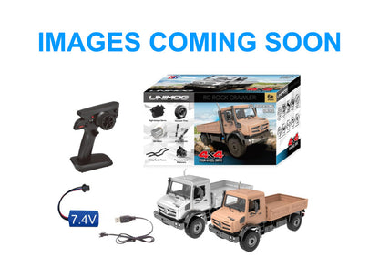 DOUBLE E - 1/14 RC Mercedes-Benz Unimog Crawler Pro (Brown) - 100% Ready to Run - E821-003