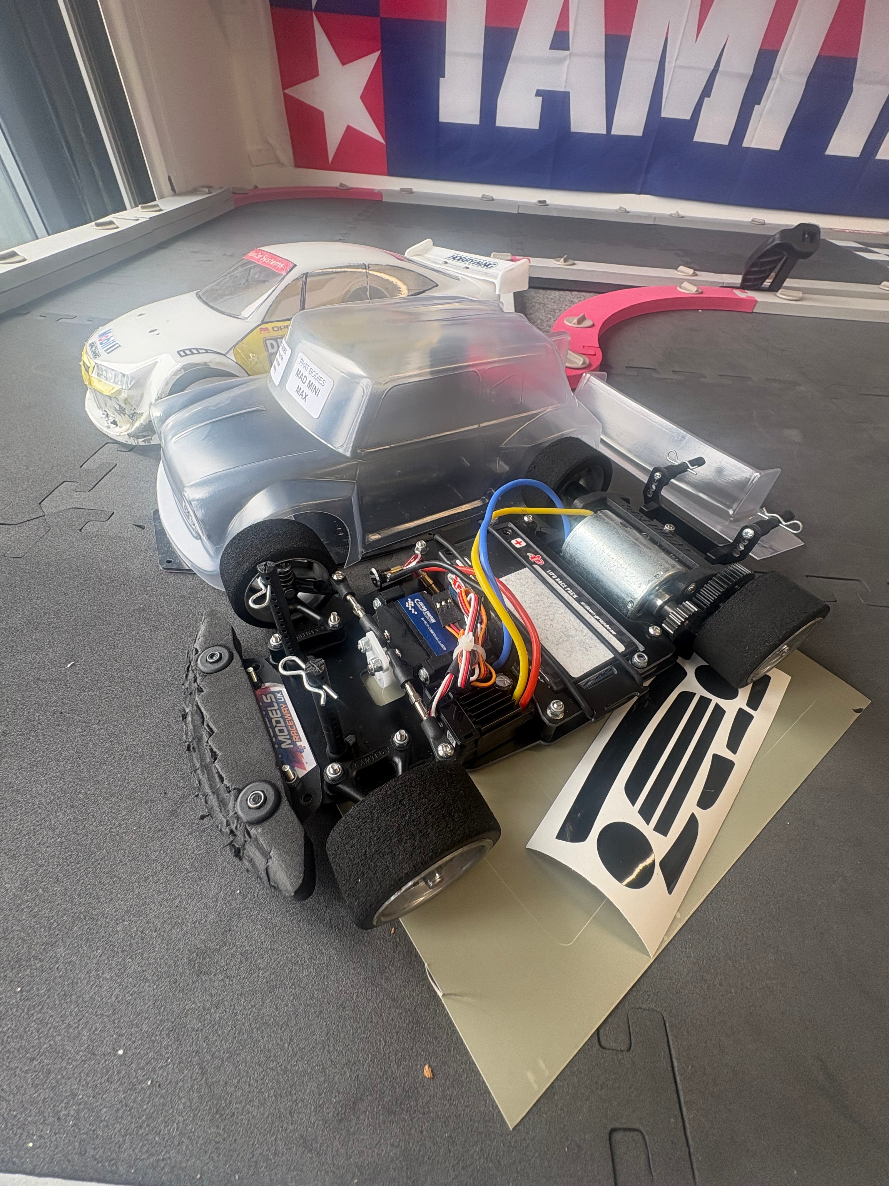 Kamtec - Mini Racer Pro GT12 1/12 Racer (Brushed & 1S Lipo - Just add Radio & Charger to Complete) (includes a Hot Hatch Body & Chassis