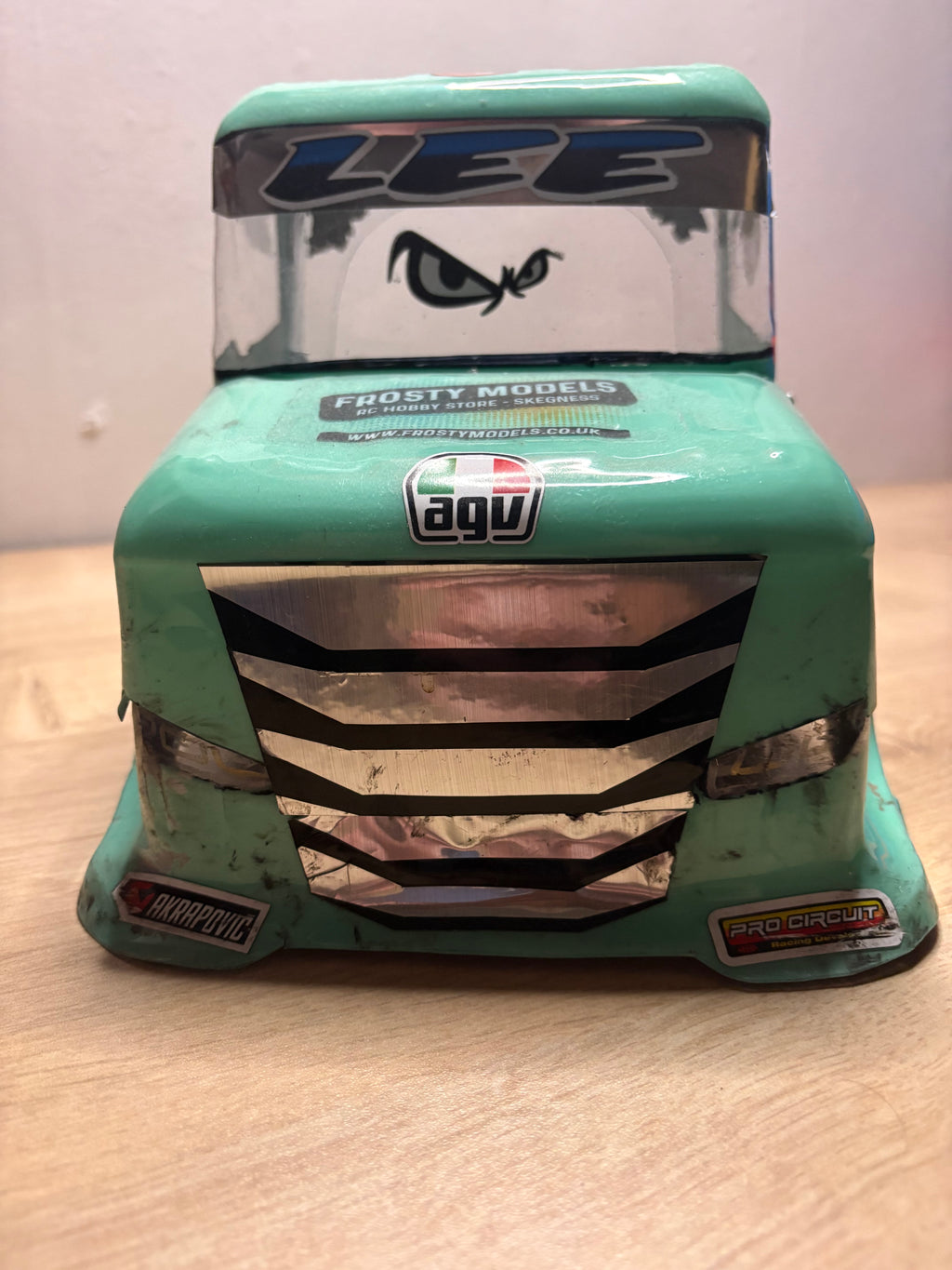 1 Of 1 Custom Scania T-Cab for Tamiya TT01E Euro Truck - Based on Man TGS Lexan Body - Custom Vacuum Formed from 1mm Lexan (fits any 1/10 RC Car, scaled to 1/14th)