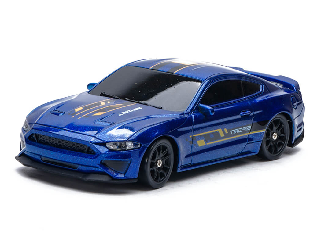 E-ZEE RC - Micro RC Car 1/43 LIGHTING MUSCLE 4WD DRIFT CAR WITH GYRO - BLUE - EZ-8500EBL