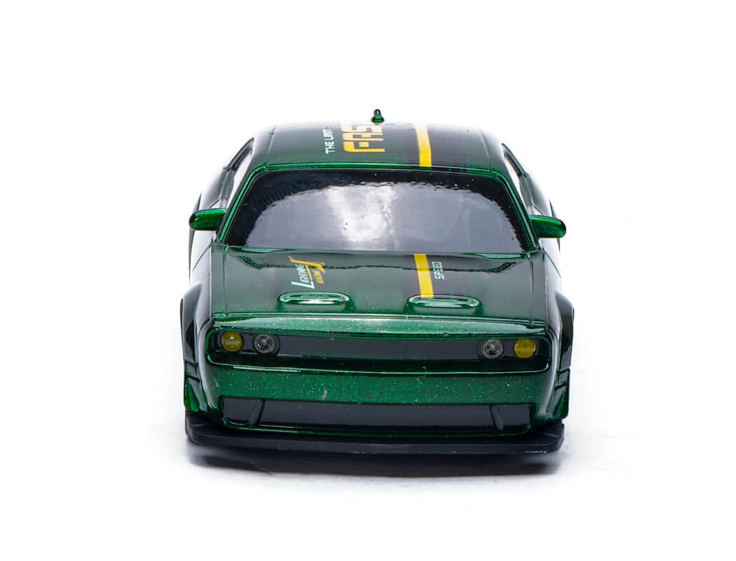 E-ZEE RC - Micro RC Car 1/43 LIGHTING STINGER 4WD DRIFT CAR WITH GYRO - GREEN - EZ-8501EGN