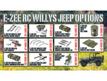 E-ZEE - RC 1/10 4WD RC WILLYS JEEP WITH LED LIGHTS - (Lipo Battery & Charger Included) -