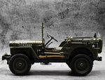 E-ZEE - RC 1/10 4WD RC WILLYS JEEP WITH LED LIGHTS - (Lipo Battery & Charger Included) -