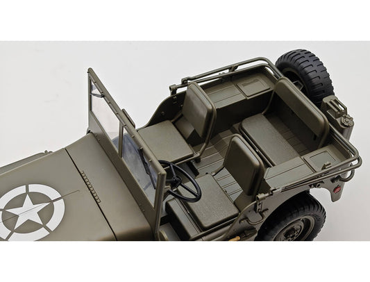 E-ZEE - RC 1/10 4WD RC WILLYS JEEP WITH LED LIGHTS - (Lipo Battery & Charger Included) -