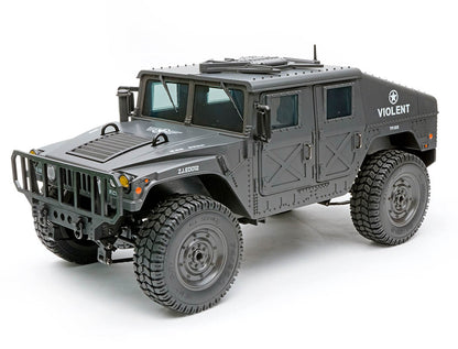 E-ZEE - RC 1/16 4WD RC HUMMER MILITARY TRUCK - BLACK - (Lipo Battery & Charger Included) - EZ-G2069BK