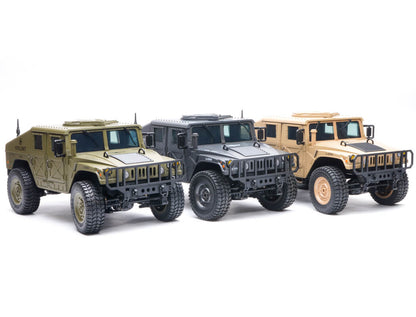 E-ZEE - RC 1/16 4WD RC HUMMER MILITARY TRUCK - BLACK - (Lipo Battery & Charger Included) - EZ-G2069BK