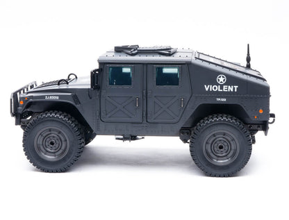 E-ZEE - RC 1/16 4WD RC HUMMER MILITARY TRUCK - BLACK - (Lipo Battery & Charger Included) - EZ-G2069BK