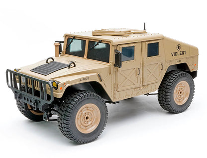 E-ZEE - RC 1/16 4WD RC HUMMER MILITARY TRUCK - DESERT SAND - (Lipo Battery & Charger Included) - EZ-G2069DS