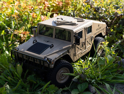 E-ZEE - RC 1/16 4WD RC HUMMER MILITARY TRUCK - DESERT SAND - (Lipo Battery & Charger Included) - EZ-G2069DS