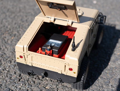 E-ZEE - RC 1/16 4WD RC HUMMER MILITARY TRUCK - DESERT SAND - (Lipo Battery & Charger Included) - EZ-G2069DS